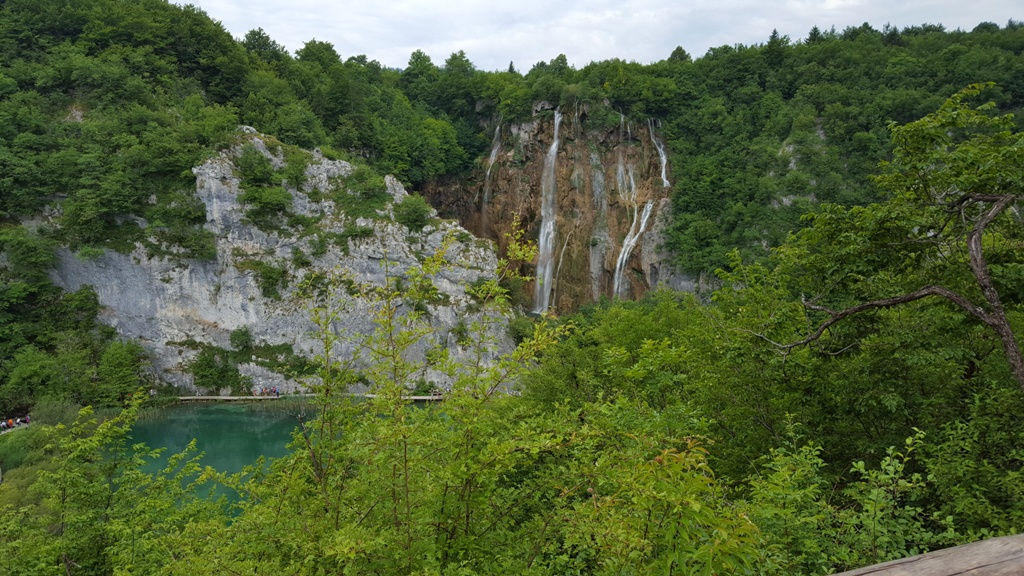 High waterfalls at Plitvice
