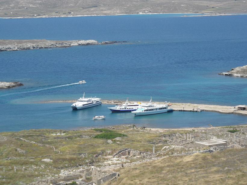 View from hill, Delos