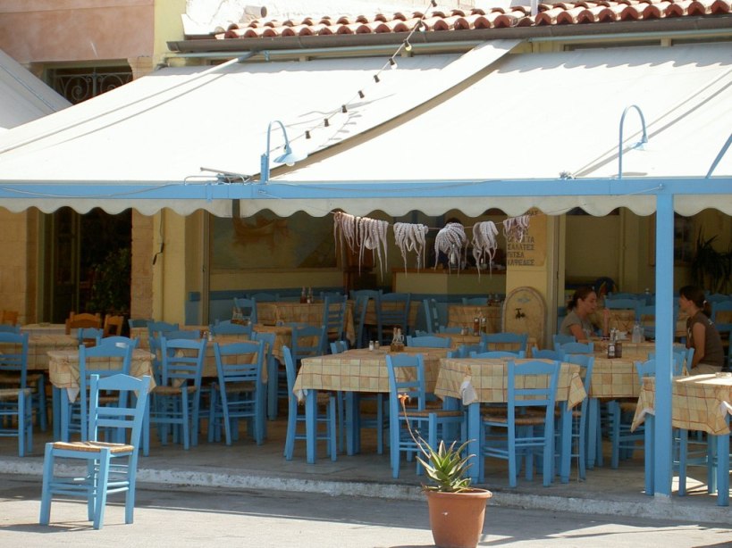 Typical taverna - Aegina Town