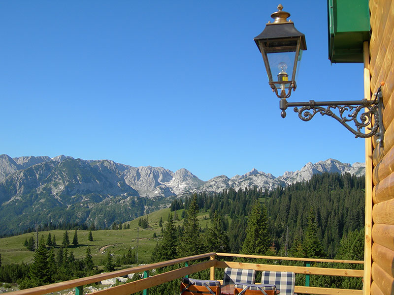 Views from balcony of hotel in Zabljak