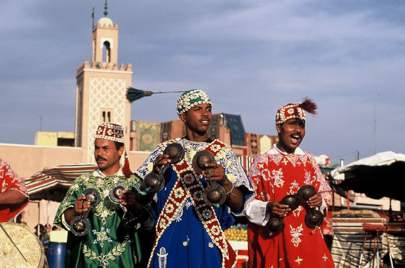 Street entertainment in Marrakech